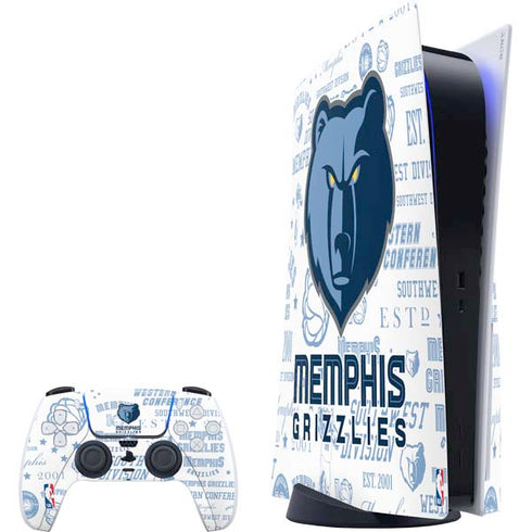 NBA Memphis Grizzlies Historic Blast PS5 Bundle Skin